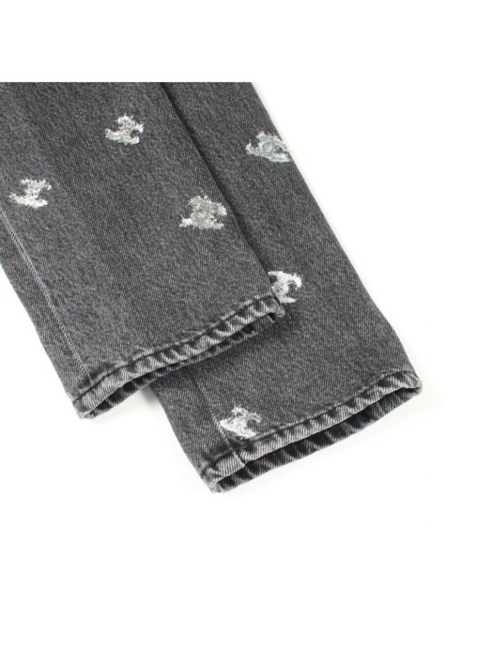Chanel Denim Pants CC Logo Cotton - Picture 7 of 8